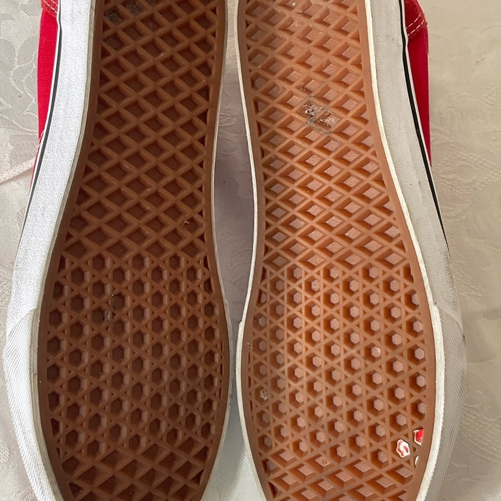 Vans Sneakers Men’s Classic Retro Red Suede Shoes Skater 8.5 - Picture 7 of 7